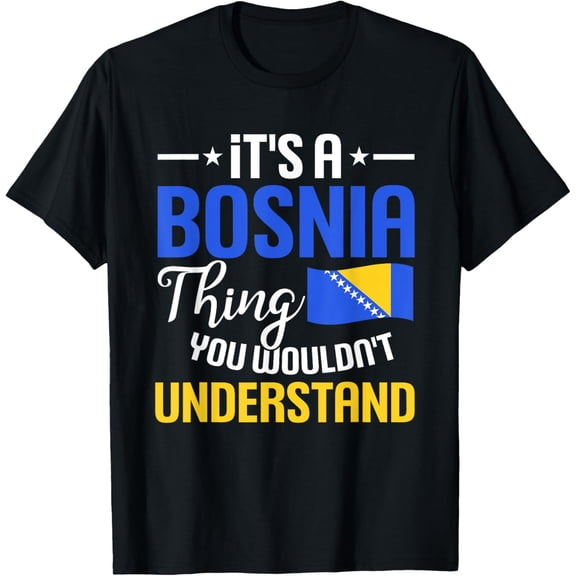men and women can wear,Bosnia and Herzegovina Bosnian Flag T-Shirt