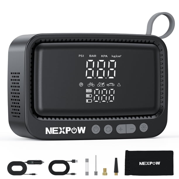 Inflador de Neumáticos Portátil NEXPOW Compresor de Aire 150 PSI