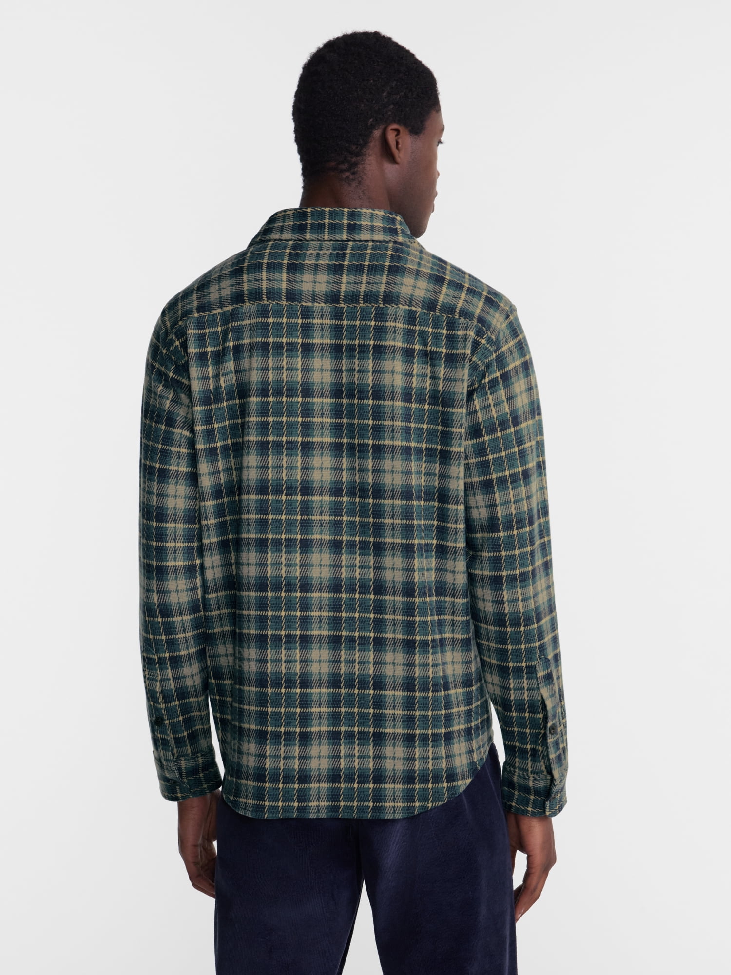 George Men's Knit Overshirt with Long Sleeves, Sizes XS-4XLT