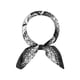 thumbnail image 1 of INSPIRAR CHIC Mujeres Pañuelo de Satén Cuadrado 35" Gran Pañuelo de Seda con Diseño Paisley para el Cabello, Envoltura para Dormir, Bandanas 90x90cm/35.4x35.4" Negro Blanco, 1 of 6