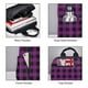 thumbnail image 3 of Disketp Purple Black Plaid Mochila Ligera e Impermeable, Mochila de Día Resistente para Viajes, Senderismo y Uso Diario para Hombre y Mujer, 3 of 7