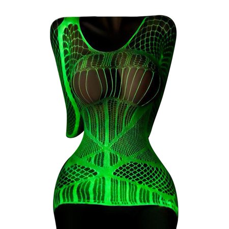 

Glow in the Dark Fishnet Stockings Luminous Fishnet Stockings Tights High Waist Pantyhose Stockings for Women