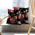 thumbnail image 6 of LALILO Throw Pillow Covers Flowers Roses Floral Vintage With Beautiful Cushion Cover 18" x 18", 2 Pack, 6 of 6