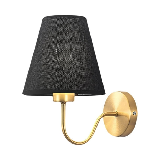 Lámpara de pared Sunnimix estilo europeo E27 negro iluminación decorativa de farol