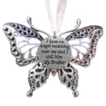 thumbnail image 2 of Creative Hollow Carving Exquisite Butterfly Memorial Family Pendant Christmas Tree Decoration Car Rearview Mirror Pendant, 2 of 2