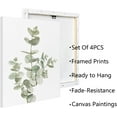 thumbnail image 4 of Boho Bathroom Decor Wall Art,Green Eucalyptus Plant Prints for Bedroom,Office,Nature Artificial Poster Set of 4pcs, 4 of 6