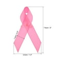 thumbnail image 2 of Unique Bargains Ribbon Pins, 100Pcs Pink Awareness Ribbon Satin with Safety Pins, 2 of 7