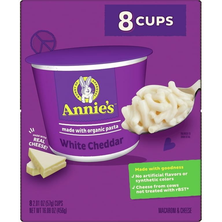 Annie's Organic White Cheddar Microwave Mac N Cheese Macaroni and