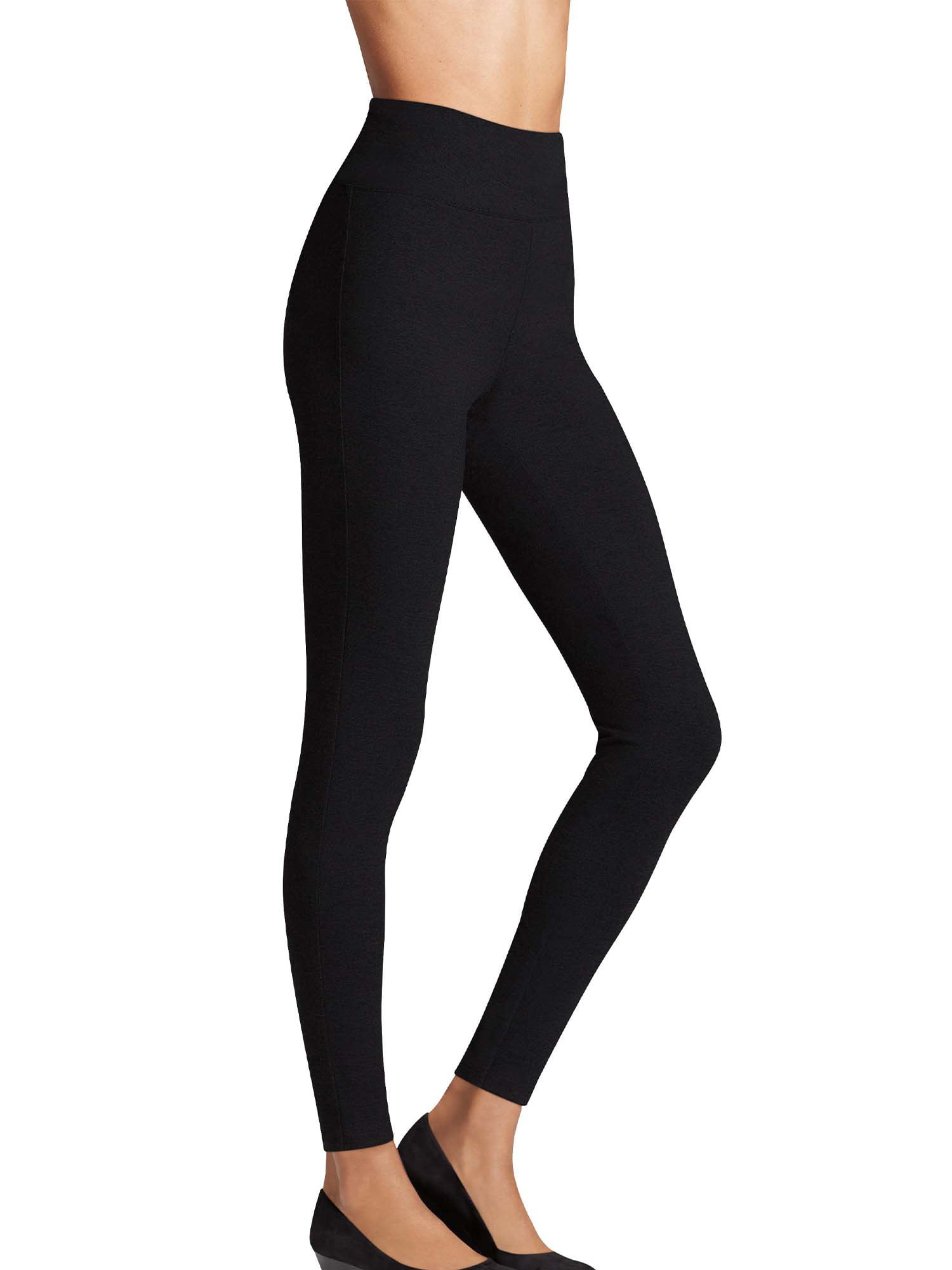 Medium 1 Pair Black Hanes Women’s Stretch Cotton/Spandex Leggings Brand New