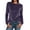 Dark Purple #52, variant on Women Velvet Crew Neck Long Sleeve Top Soft Velour Basic Pullover Shirts Casual Slim‑Fit Stretchy Velvet Blouse Navy L
