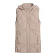 thumbnail image 4 of cfhntfmh Quilted Jackets for Women Warm Fleece Collared Sleeveless Hoodies Outwear Soft Plus Size er Vest with Pockets, 4 of 5