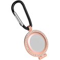 thumbnail image 1 of AMERTEER Portable Metal Protect Case For Airtags Protective Cover With Keychain Hook Rose gold, 1 of 7