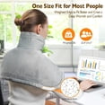 thumbnail image 2 of Weighted heating pad for neck and shoulders, ideal for mom and dad to relieve pain, 2 of 5