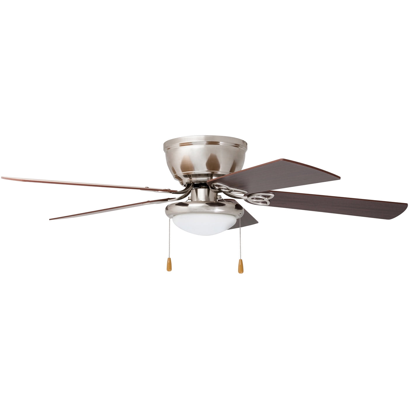 Prominence Home Benton 52" Brushed Nickel Low Profile Ceiling Fan with Light