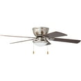 thumbnail image 4 of Prominence Home Benton 52" Brushed Nickel Low Profile Ceiling Fan with Light, 4 of 8