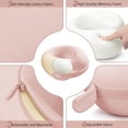 thumbnail image 4 of Almohada cervical de viaje Urnexttour para coche, espuma viscoelástica, rosa, 4 of 6