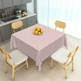 thumbnail image 5 of Tchckioa Pink Square Tablecloth for Outdoor Party Decor,Stain Resistant Table Cloth,70x70 Inch, 5 of 6
