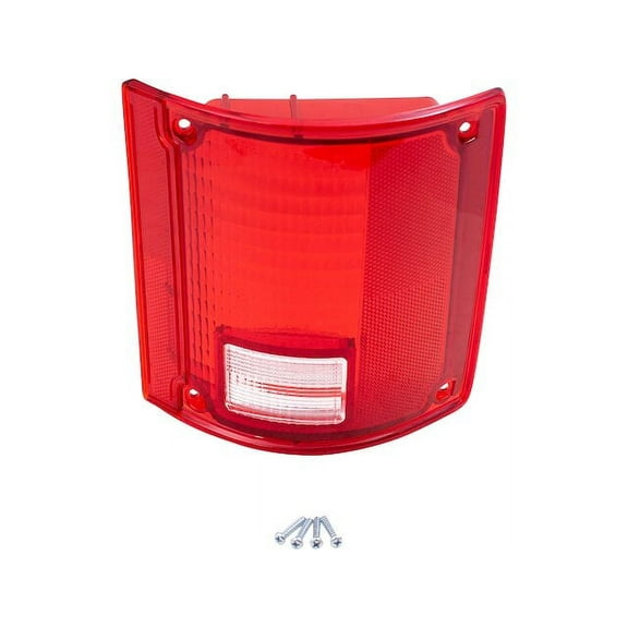 Right Tail Light Lens - Compatible with 1988 - 1991 Chevy C1500 1989 1990