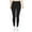 Black, variant on Women Pants Low Waist Soft Yoga Waist Slim Pants Solid Color Ankle Length Pants For Golf Lounge Work