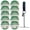 Green, variant on OHLECTRIC Professional Grade Vinyl Multicolor Electrical Tape with Electricians Tape Holder Chain, Keyring and Trigger Snap Hook - 7Mm Thick, 3/4" x60' Size- 10-Pack Tape with 1 Tape Holder Chain