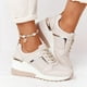 thumbnail image 1 of Snickers deportivos con cuña y cordones para mujer, zapatos cómodos e informales vulcanizados, 1 of 1