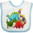 thumbnail image 3 of Inktastic Cute Dinosaurs Boys or Girls Baby Bib, 3 of 4