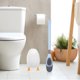 thumbnail image 1 of Accesorios para escobilla de baño con soporte para cepillo, limpieza profunda, Flexible, bonita y práctica herramienta de limpieza de baño, limpiador Pincel azul, 1 of 8