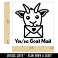 thumbnail image 2 of You've Got Goat Mail Self-Inking Rubber Stamp Ink Stamper - Brown Ink - Small 1 Inch, 2 of 7