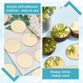 thumbnail image 5 of 50 Pcs Mini Acrylic Mirror Tiles, 2 Inch Self Adhesive Flat Round Mirror Stickers Mosaic Tiles Mosaic Mirror Sheets, 5 of 5