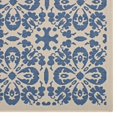 thumbnail image 3 of Vintage Area Rug Runner Floor Carpet, Indoor Outdoor, Rectangular, 9x12, Blue Beige, Modern Contemporary Urban Design, Living Lounge Room Hotel Lobby Hospitality, 3 of 9