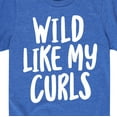 thumbnail image 3 of Instant Message - Wild Like My Curls - Youth Short Sleeve T-Shirt, 3 of 6