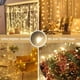 thumbnail image 4 of Guirnalda de cortina de 6 x 3 m/3 x 3 m para ventana, luces de hadas con alimentación por USB, guirnalda de luces LED con control remoto para Año Nuevo, decoración navideña, 4 of 5