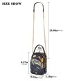 thumbnail image 2 of FORMRS Crossbody Bag for Women Quilted Travel Shoulder Cell Phone Purse with Chain Strap Handbag, Black Record, 2 of 7