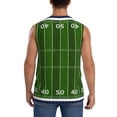 thumbnail image 4 of Fotbe American Football Field Men's Camiseta sin Mangas Estampada para Hombres, Playera Casual para Gimnasio, Entrenamiento, Playa-Small, 4 of 7