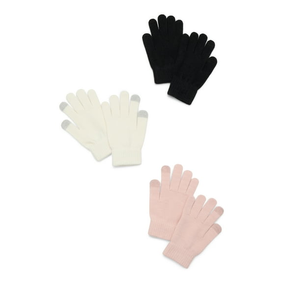 Madden NYC Women's Glove Set, 3-Pack, Blush