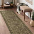 thumbnail image 2 of KUETH 2.5x10 Vintage Runner Rug Machine Washable Rugs for Living Room, Non Slip Flat Pile Rug with Rubber Backing, Boho Rug for Entryway Hallway Kitchen and Corridor, 2 of 12
