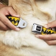 thumbnail image 7 of Peanuts Worldwide LLC Pet Collar, Dog Collar Metal Seatbelt Buckle, Peanuts 75th Charlie Brown Zig Zag Stripe Yellow Black, 20 to 31 Inches 1.5 Inch Wide, 7 of 7