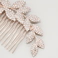 thumbnail image 3 of Namzi Bridal Flower Wedding Hair Pins Crystal Pearl Hair Combs Clips Headpiece Gold Wedding Hair Accessories Jewelry with Rhinestone for Brides Bridesmaids Women Girls (silvery), 3 of 4