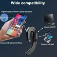 thumbnail image 3 of Wireless Earbuds,Very Light Small Ear-hook Headphones,Noise Cancelling Earpieces Earhook with Microphon,Non in-Ear Bluetooth Earbuds for Running(Black), 3 of 8