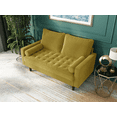 thumbnail image 3 of Koby Home Sectional Loveseat Couch Sofa Mid-Century 58" Sofas Couches for Living Room Goldenrod Yellow, 3 of 9