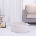 thumbnail image 4 of REGALWOVEN Woven Storage Basket Bin with Handle for Blankets, Clothes, Shoes, Organizer Bin White 16.5*10.5*8in, 4 of 6