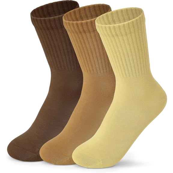 Womens Cotton Socks, Cute Crew Socks Thin Cotton Socks Women Above Ankle Bootie Socks 3 Pairs