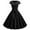 Black, variant on Summer Dresses,Women Short Sleeve Swing 50S Housewife Casual Evening Party Prom Dress