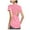 Pink, variant on Sevevn Womens Workout Tops Women's Solid Round Neck Casual Sports Short Sleeved Hollowed Out Breathable Yoga Suit Cover Up Rollbacks