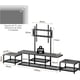 thumbnail image 2 of Mueble para TV Moderno con Soporte, Mesa de TV Grande con 2 Mesas Auxiliares Extraíbles Centro de Entretenimiento para Televisor de hasta 75 Pulgadas, Mueble para Television, Sala, Dormitorio, 2 of 8
