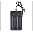 thumbnail image 1 of ddioayh Clearance Two Slots Universal Battery Charger for Rechargeable Batteries 18650 26650, 1 of 6