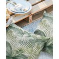 thumbnail image 2 of Nordic Style Palm Tree Green Leaf Outdoor Pillow Covers Set of 2, Decorative Waterproof Throw Pillow Case, Nature Tropical Plants Cotton Linen Soft Cozy Cushion Pillowcases, 2 of 6