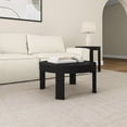 thumbnail image 5 of Plank+Beam Solid Wood Contour Round Coffee Table, 30" Coffee Table, Coffee Tables for Living Room, Modern Center Table for Small Spaces, Black, 5 of 9