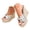 White, variant on Women Platform Wedge Sandals Open Toe Polka Dots Bow Slip on Slides 3.94 Inch Wedding Party High Heel Dress Shoes White 6.5