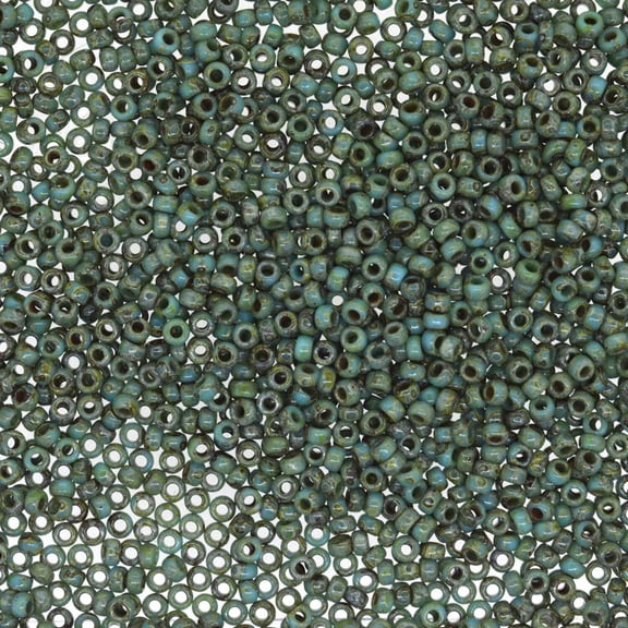 Picasso Sea Foam Green Miyuki Seed Beads 15/0 15-94514-TB